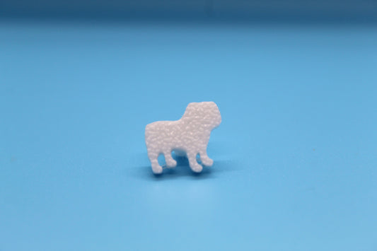 Bulldog Silhouette Tag